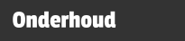 Onderhoud
