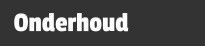 Onderhoud