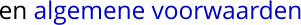 en algemene voorwaarden