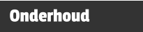Onderhoud